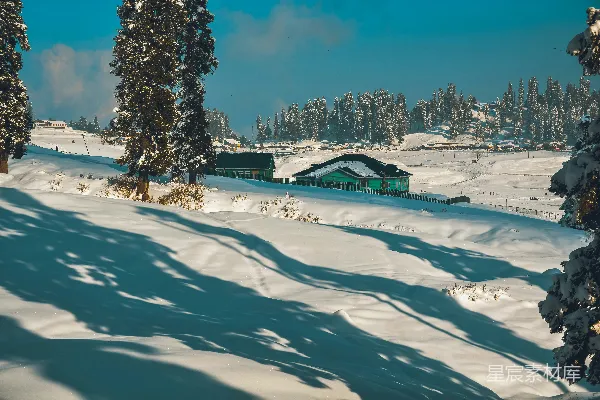高清摄影 雪乡里的小木屋