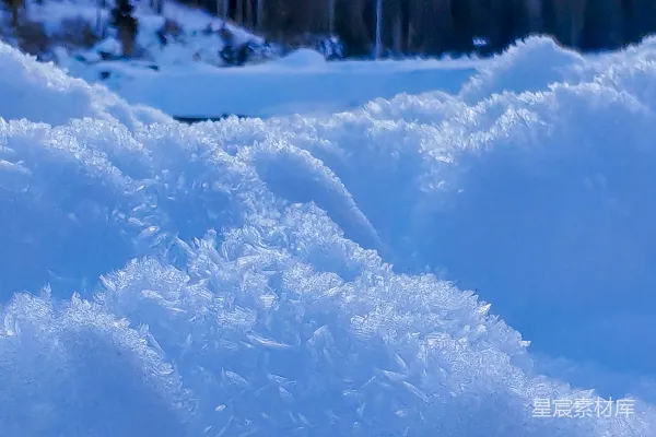 高清摄影 雪地纹理特写