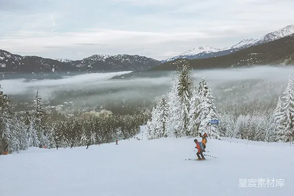 高清摄影 冬日滑雪胜地
