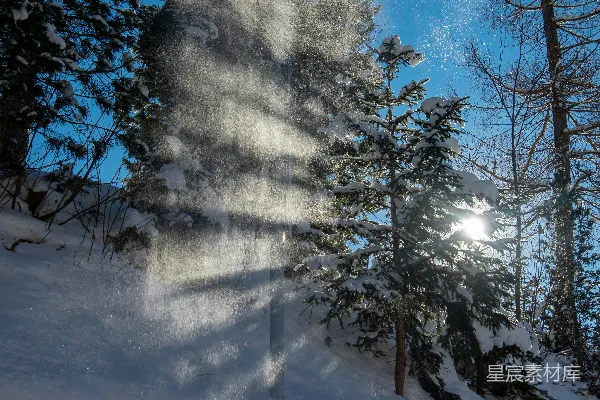 高清摄影 冬日阳光下的雪景