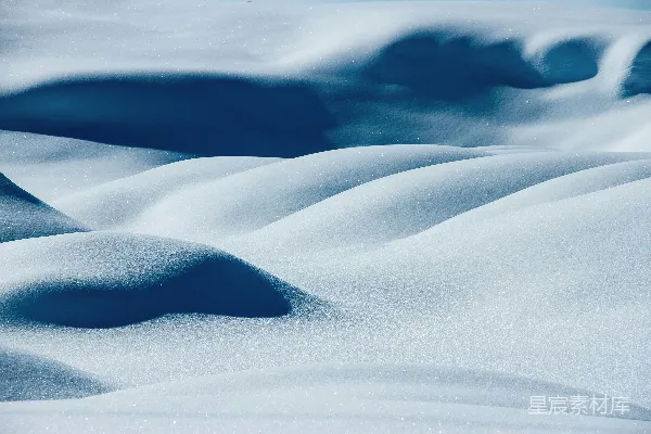 高清摄影 雪地波浪