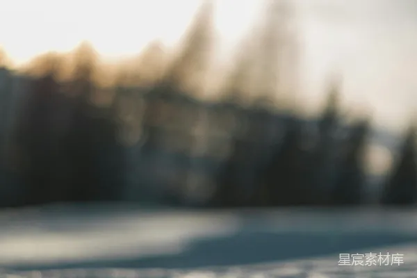 高清摄影 冬日晨光下的雪地
