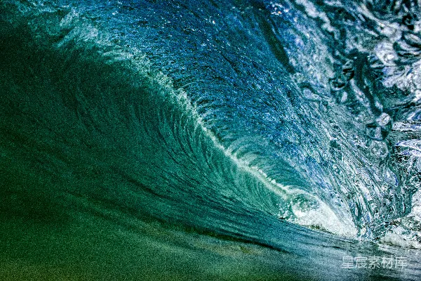高清摄影 蓝色海浪