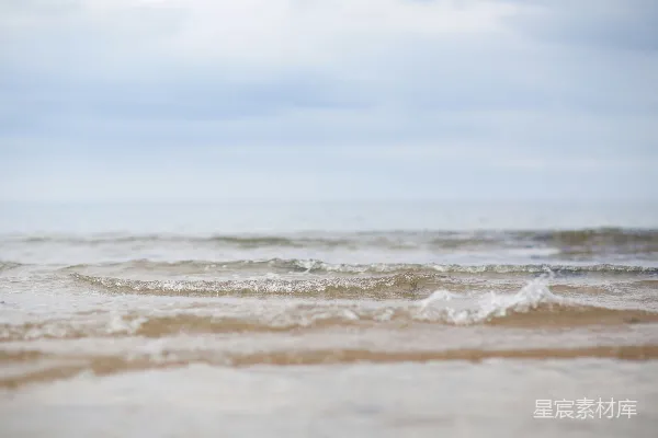 高清摄影 沙滩上的海浪