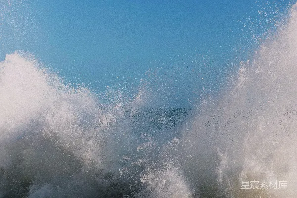 高清摄影 海浪撞击岩石