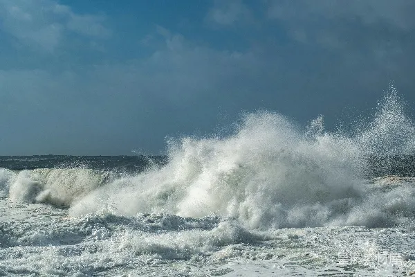 高清摄影 海浪冲刷