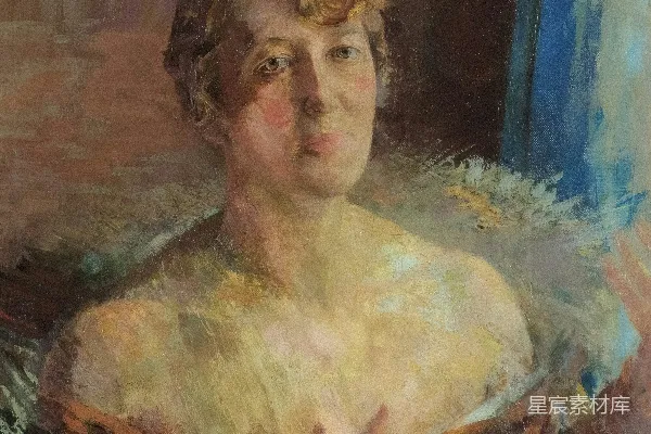 高清摄影 古典艺术：女性肖像油画