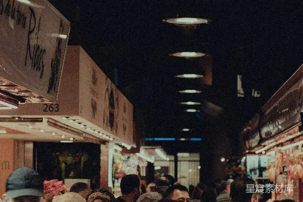 高清摄影 夜市中的喧嚣