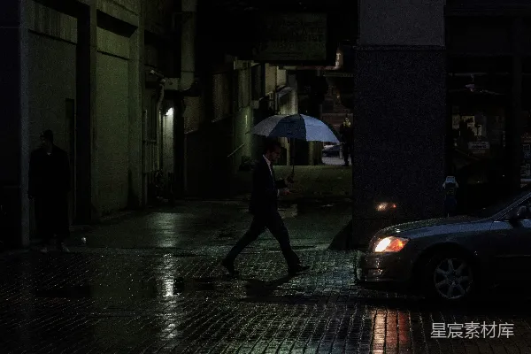 高清摄影 雨夜中的都市漫步