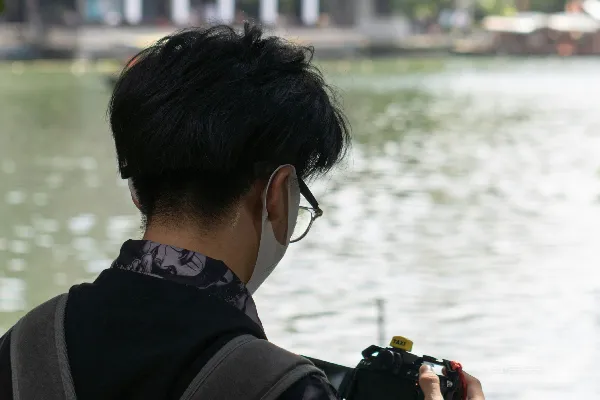 高清摄影 河边摄影者