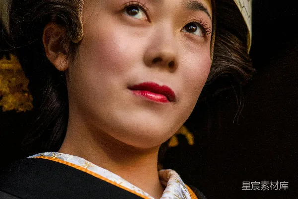 高清摄影 传统服饰中的女性特写
