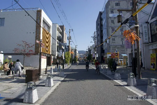高清摄影 阳光下的城市街道