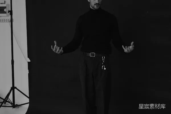 高清摄影 黑白简约男性肖像