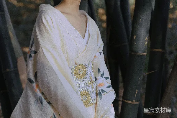 高清摄影 竹林中的和服女孩