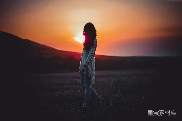 高清摄影 黄昏中的剪影