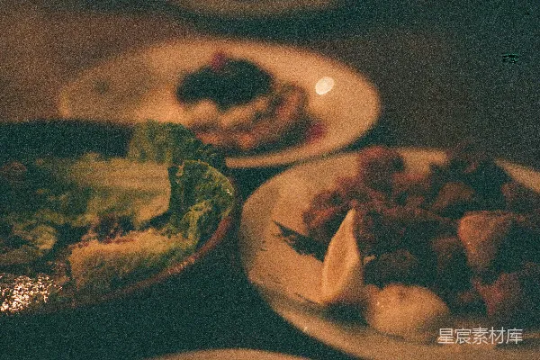 高清摄影 复古风格的餐厅美食