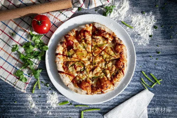 高清摄影 新鲜自制披萨