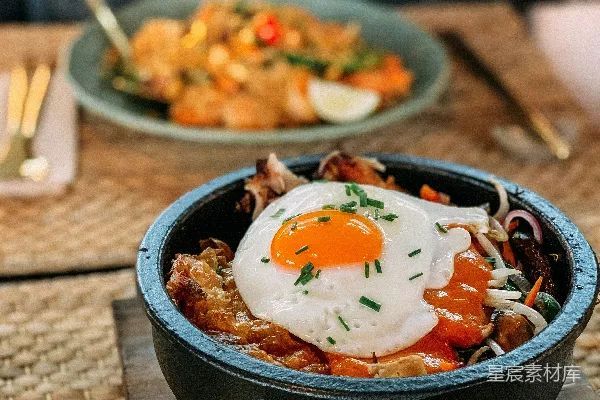 高清摄影 美味的石锅炒饭