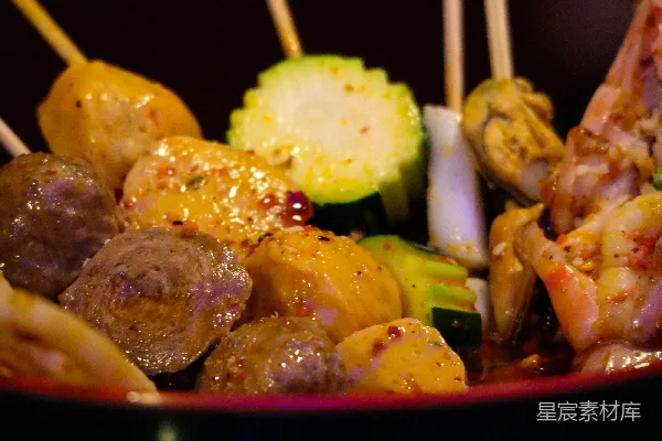 高清摄影 串串美食特写