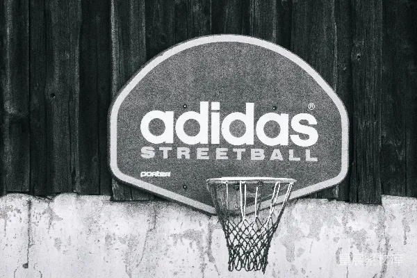 高清摄影 街头篮球：Adidas标志