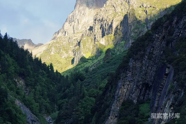 高清摄影 山间幽谷的自然美景