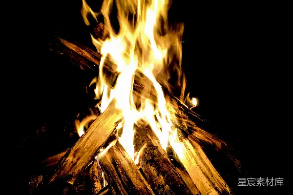 高清摄影 篝火之夜