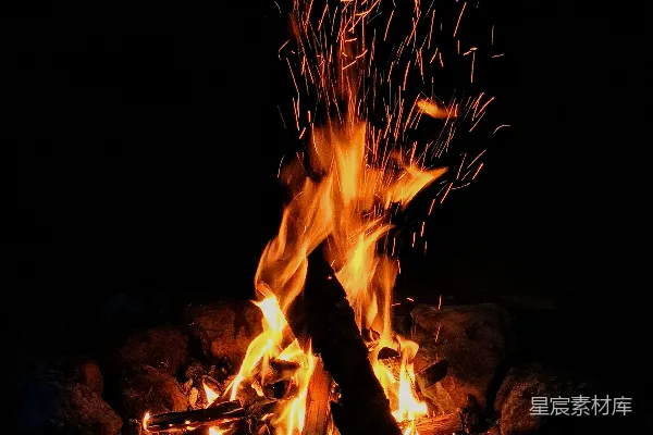 高清摄影 篝火之夜