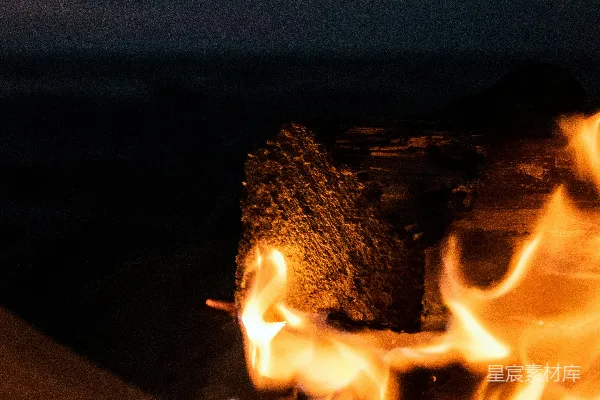 高清摄影 篝火夜景