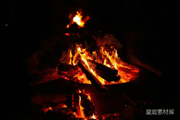 高清摄影 篝火之夜