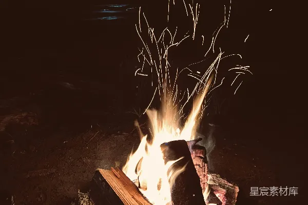 高清摄影 篝火之夜