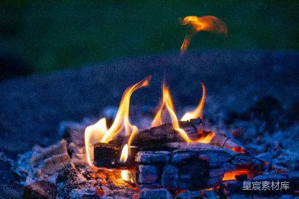 高清摄影 篝火之夜