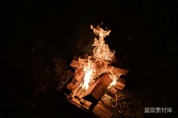 高清摄影 篝火