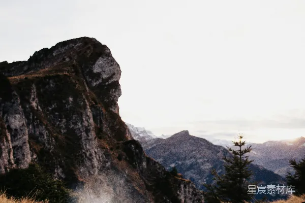 高清摄影 山间篝火