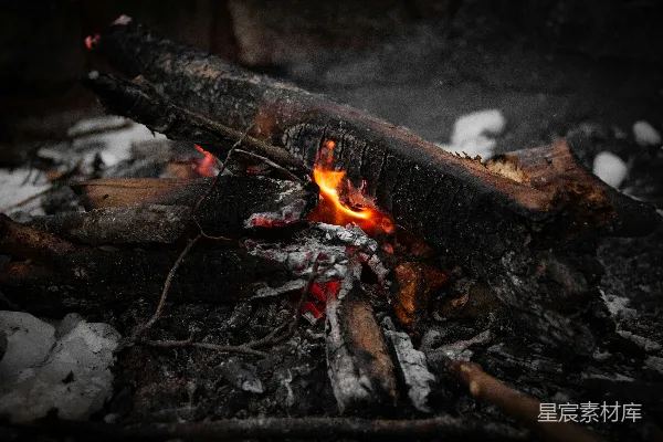 高清摄影 篝火的温暖