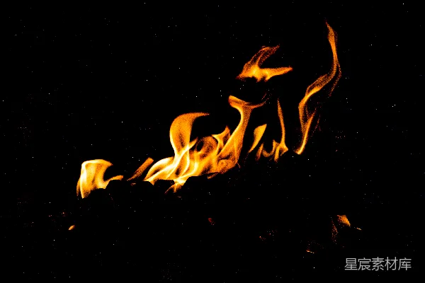 高清摄影 夜空中的火焰