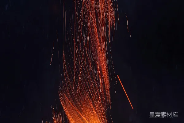 高清摄影 火花飞溅的夜晚