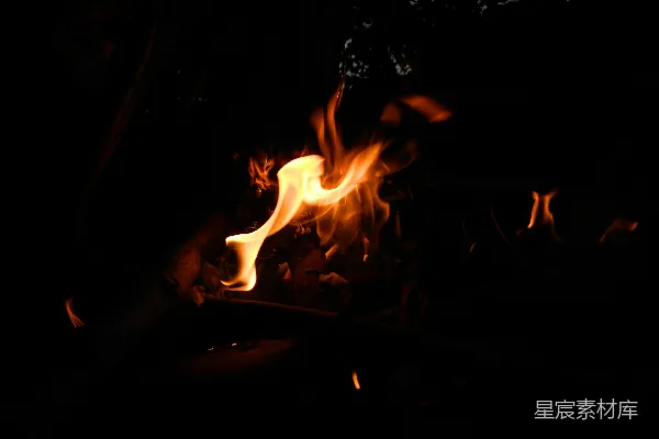 高清摄影 篝火夜景
