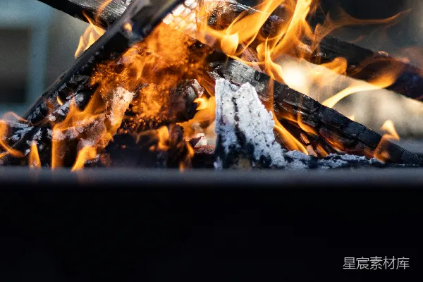 高清摄影 篝火的温暖