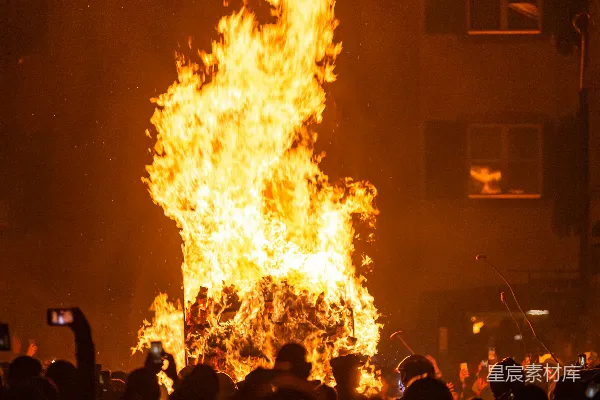 高清摄影 狂欢夜的火焰