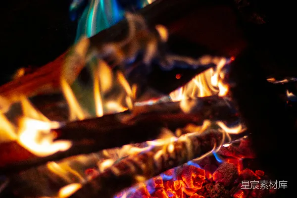 高清摄影 燃烧的火焰