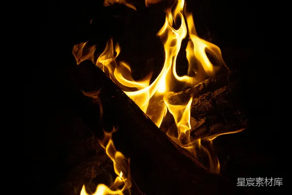 高清摄影 熊熊燃烧的火焰