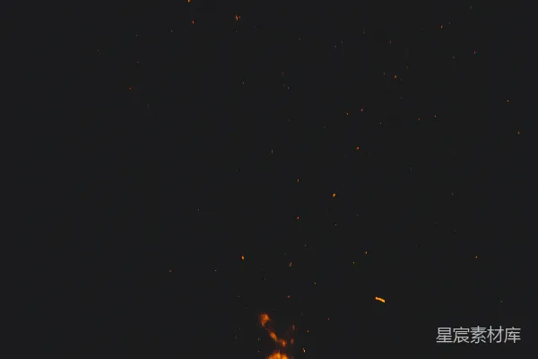 高清摄影 夜空中飞舞的火花