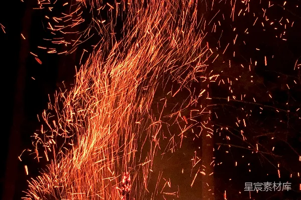 高清摄影 夜空中的烟花
