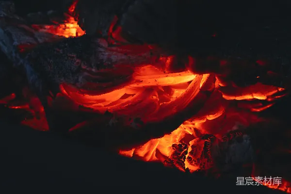 高清摄影 燃烧的火堆