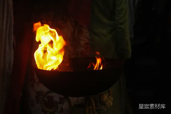 高清摄影 温暖的炉火