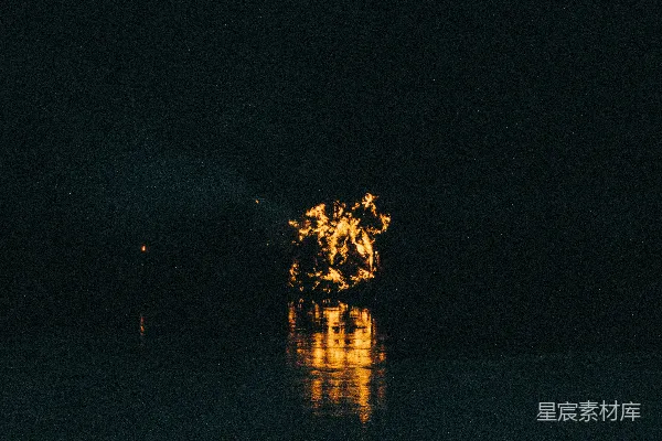 高清摄影 夜幕下的火焰