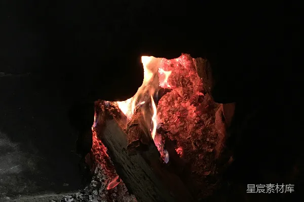 高清摄影 篝火夜景
