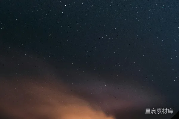 高清摄影 星夜海滩上的篝火