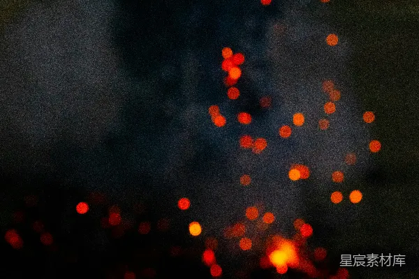 高清摄影 夜空中璀璨的火花