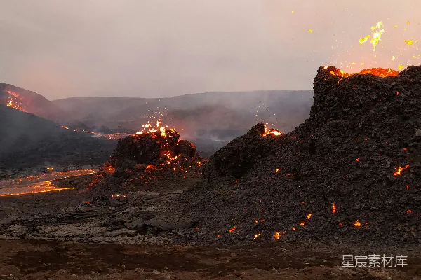 高清摄影 火山喷发的壮丽景象